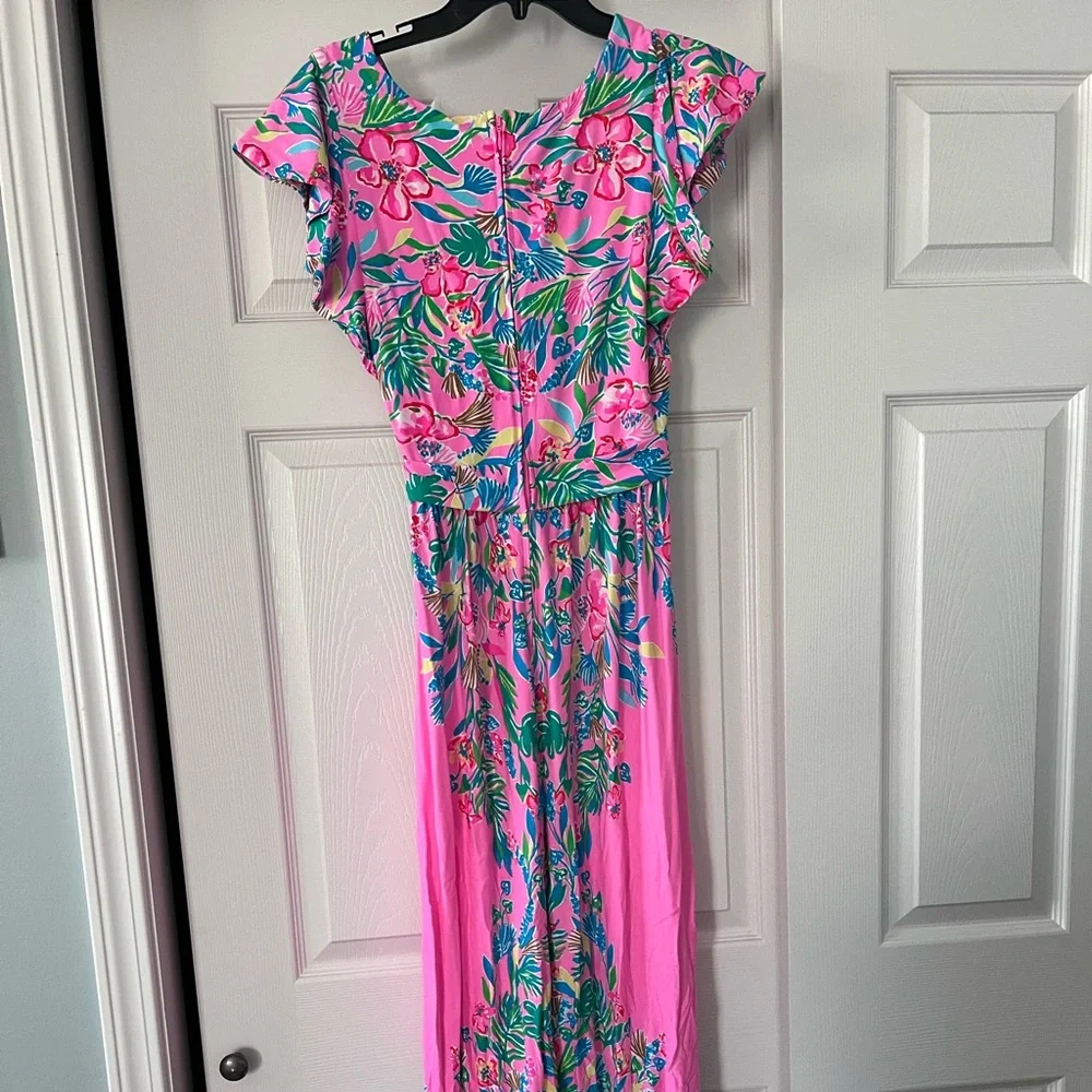 Lilly Pulitzer Verona Flutter Sleeve Maxi size 6 - Picture 6 of 6